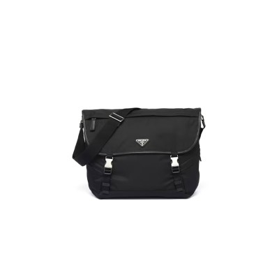 PRADA RE-NYLON AND SAFFIANO LEATHER SHOULDER BAG 2VD052 (30*27.5*14.5cm)